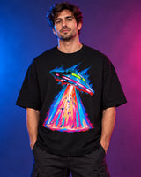 Hyperdrive Signal Oversized French Terry T-Shirt #StrangeSignals