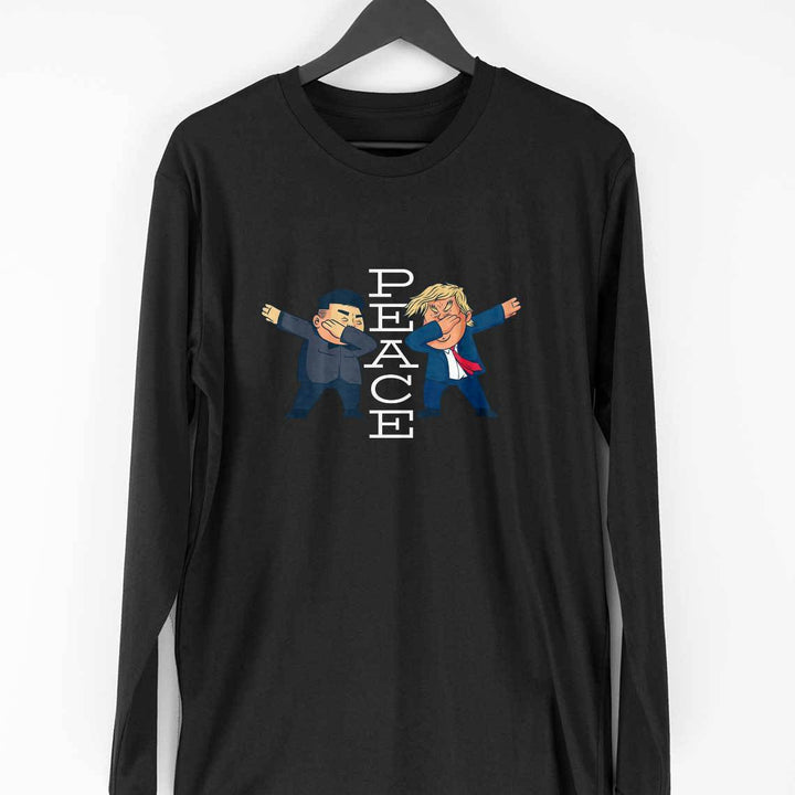 Peace Cartoon Full-Sleeve T-Shirt