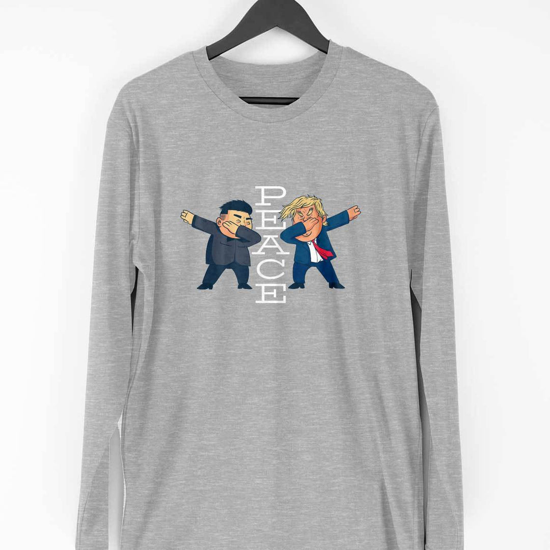 Peace Cartoon Full-Sleeve T-Shirt