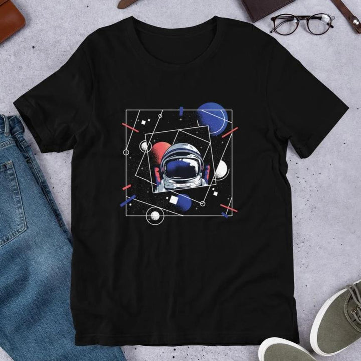 Abstract Astronaut Half Sleeve T-Shirt