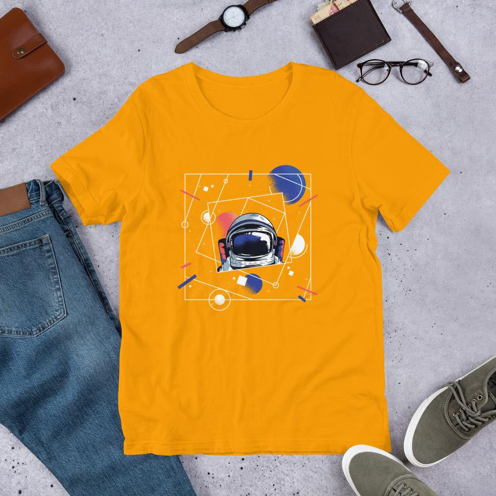Abstract Astronaut Half Sleeve T-Shirt