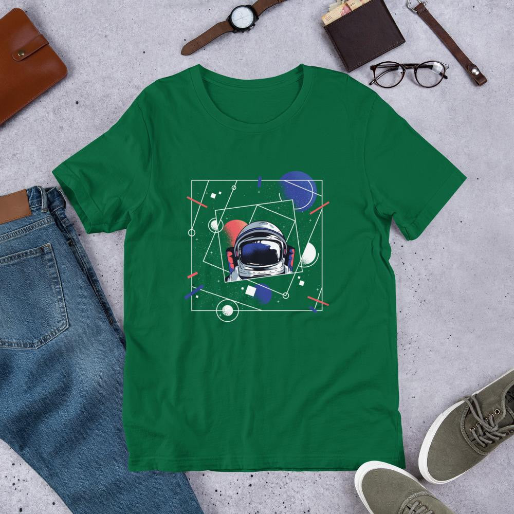 Abstract Astronaut Half Sleeve T-Shirt