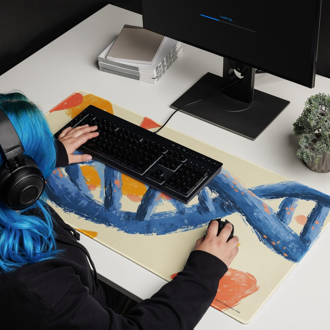 Abstract DNA Helix Deskmat