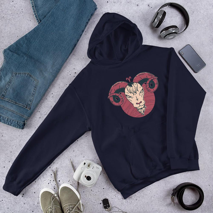Aries Zodiac Unisex Hooded Sweatshirt