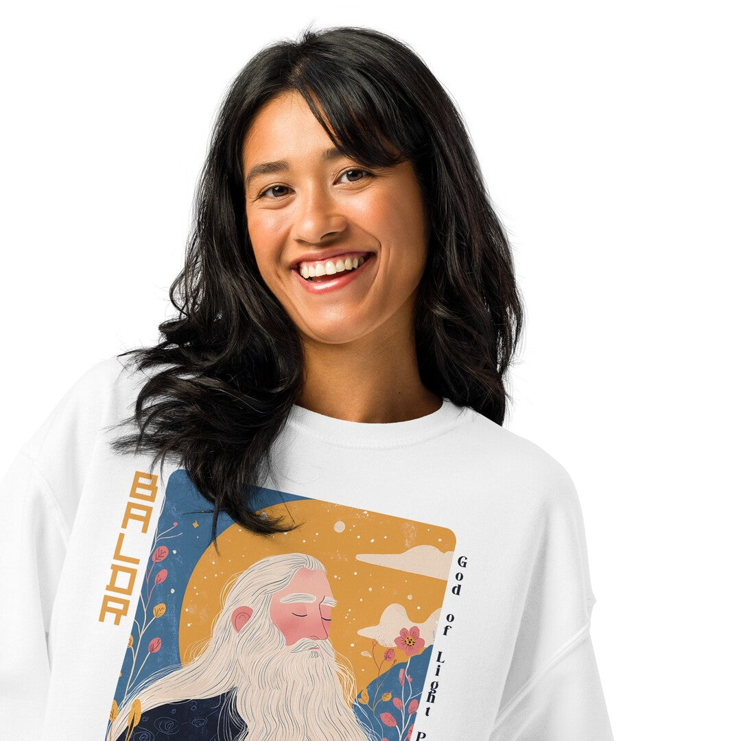 Baldr Heavyweight Oversized Sweatshirt #Fjord of Fables