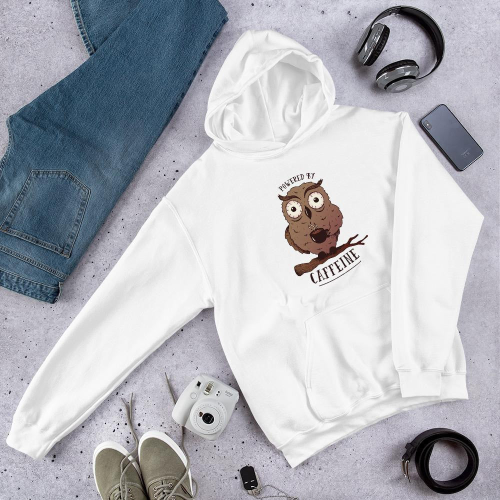 Caffeine Owl Unisex Hooded Sweatshirt