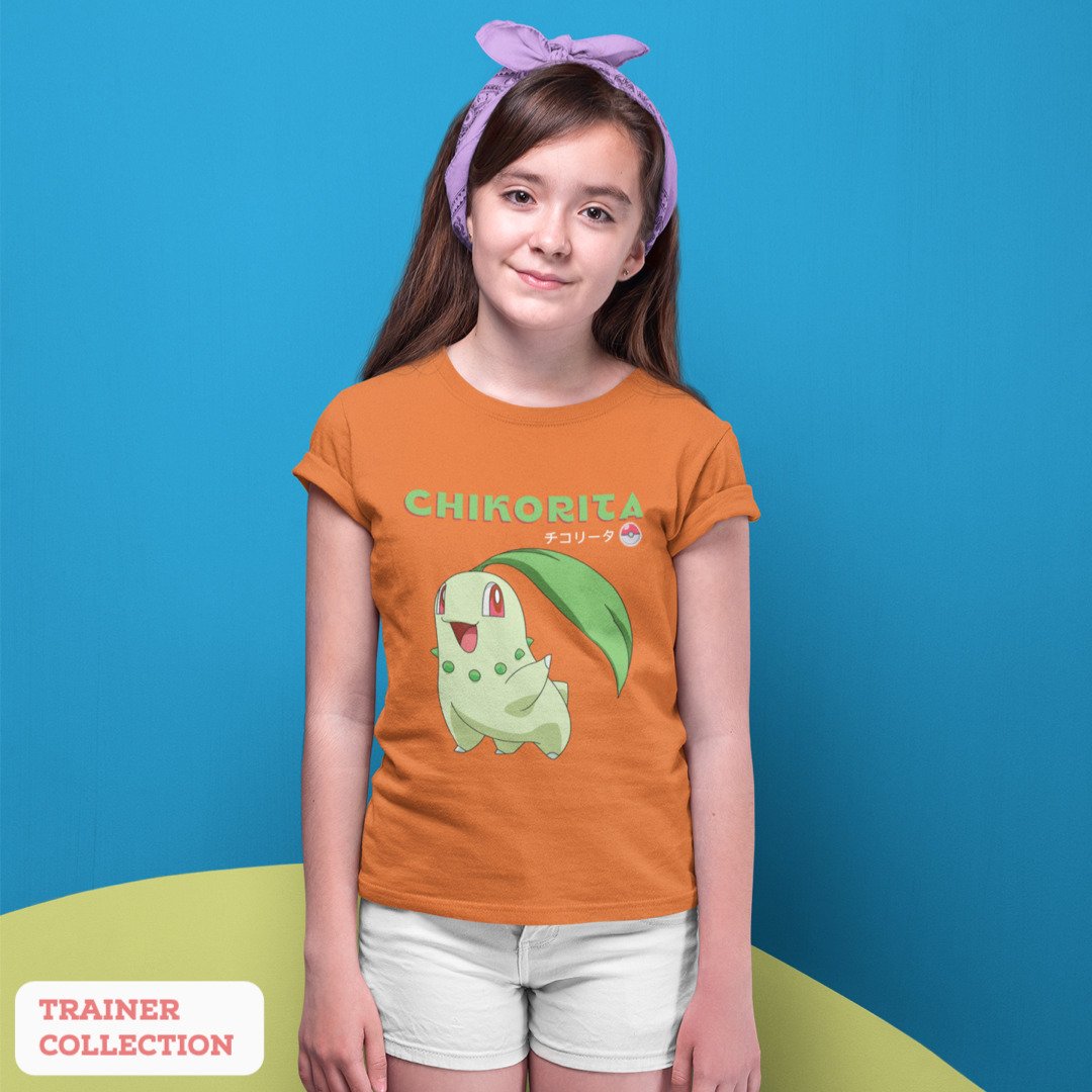 Chikorita Kid's T-Shirt #Pokémon #TrainerCollection