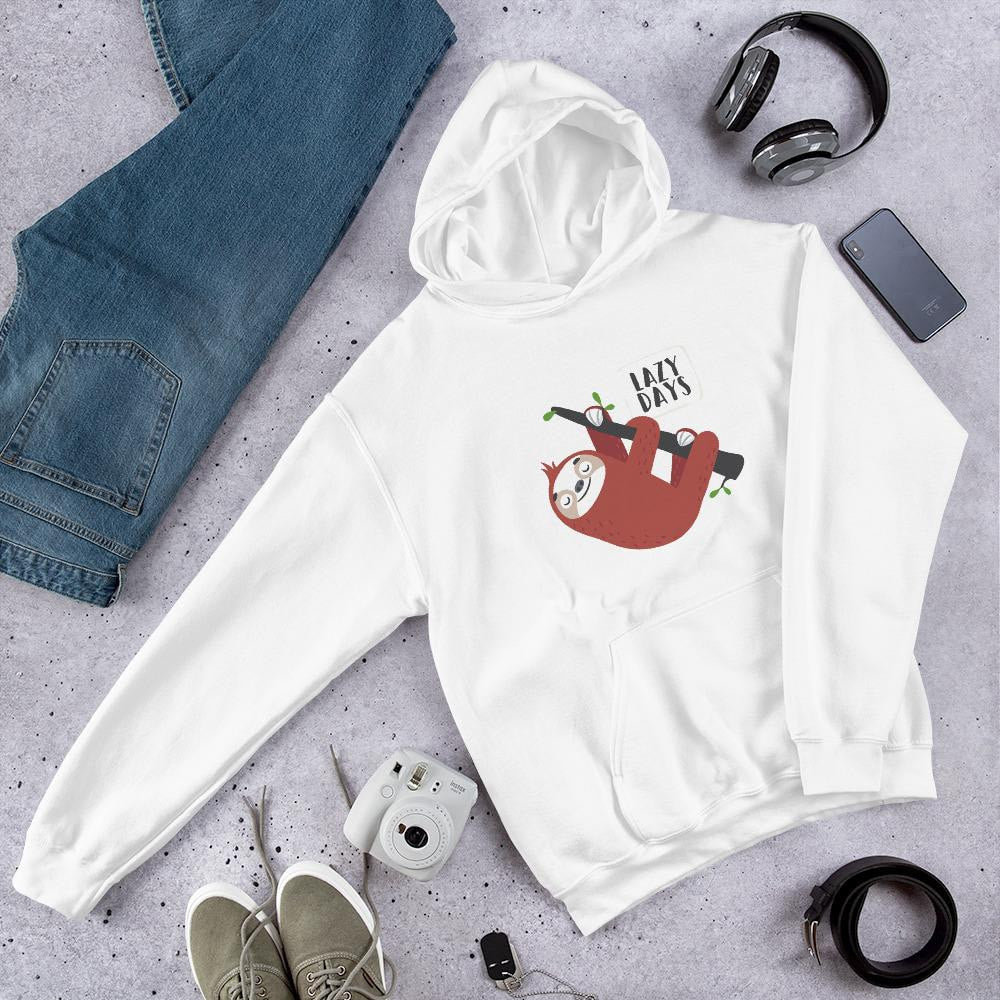 Lazy days Sloth Unisex Hooded Sweatshirt