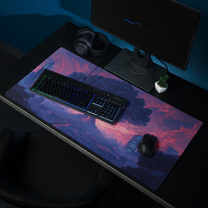 Cybernetic Cityscape Deskmat