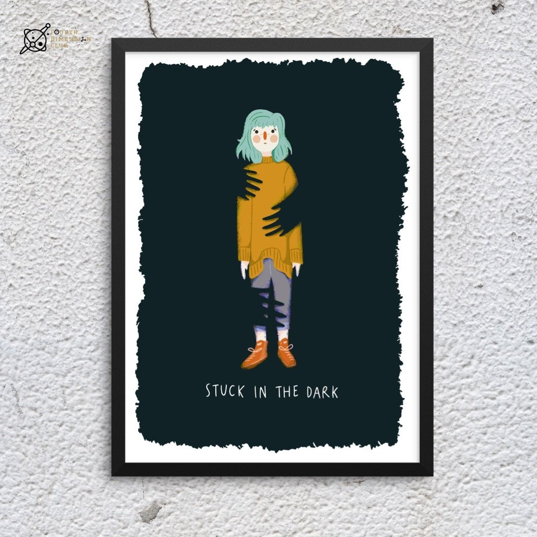 Fear Of The Dark Framed Poster