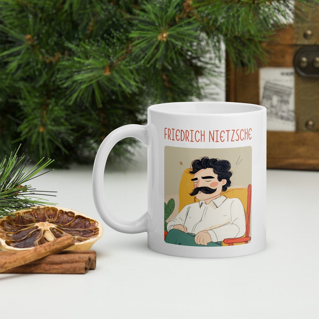 Friedrich Nietzsche Coffee Mug #GeniusDoodles