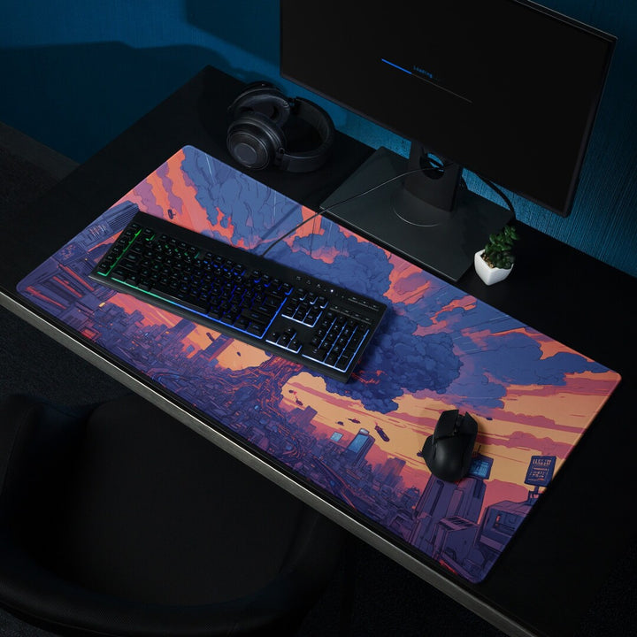 Futuristic Megacity Deskmat