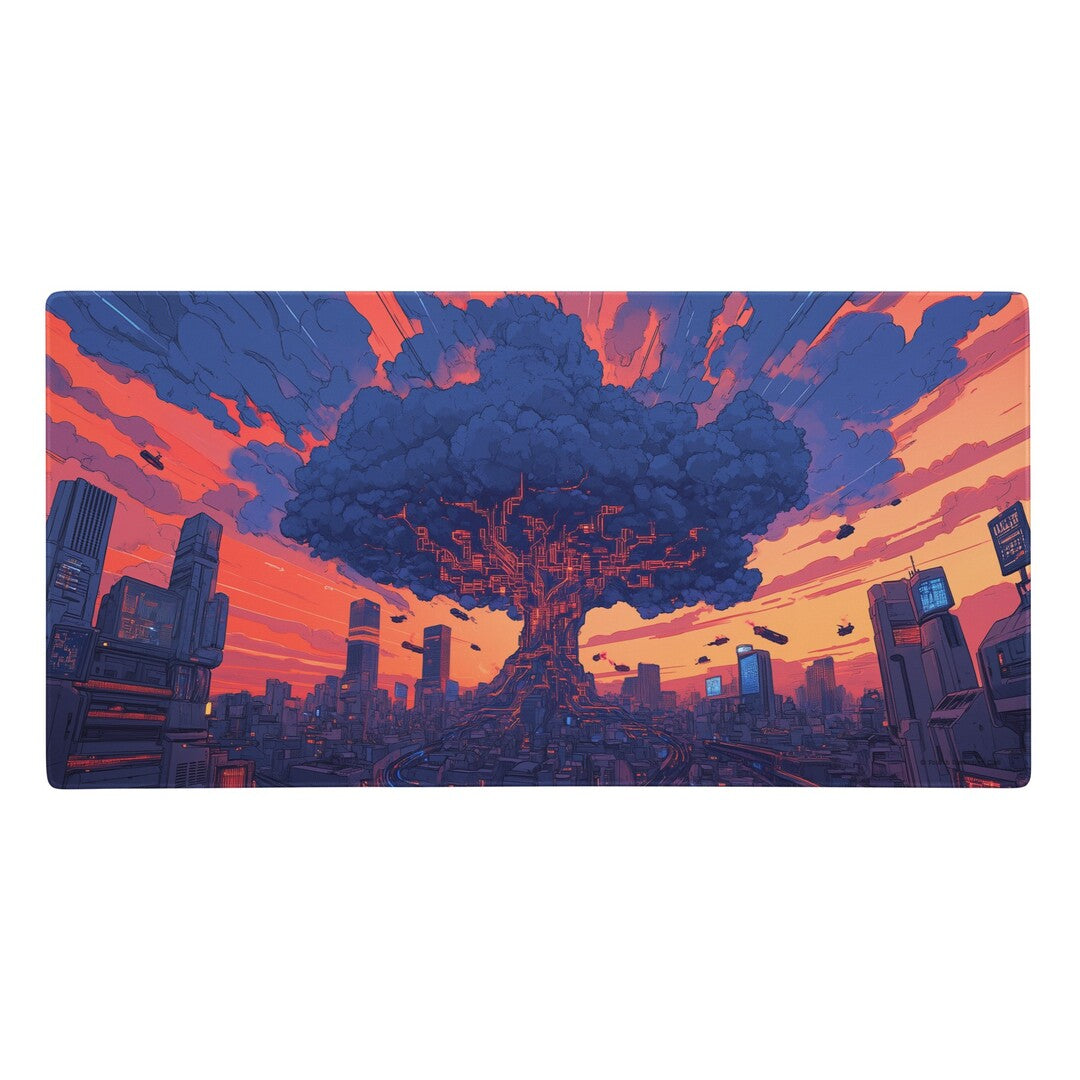 Futuristic Megacity Deskmat