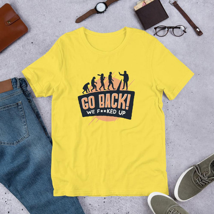 Go Back Half Sleeve T-Shirt
