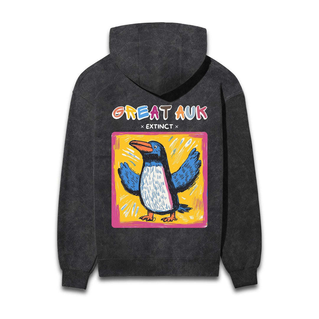 Great Auk Acid Wash Hooded Sweatshirts #AncientArchives
