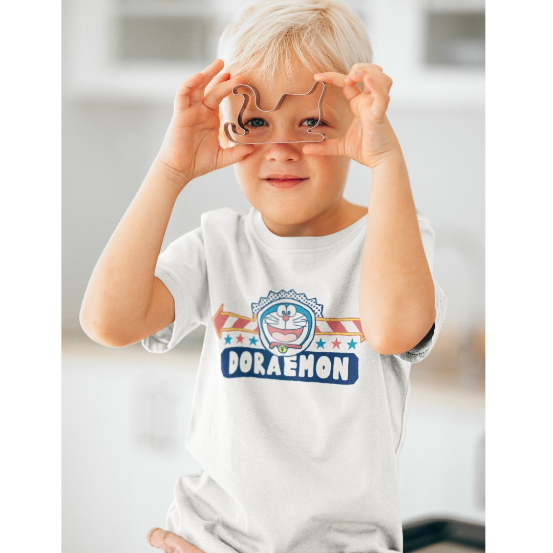 Happy Face Kid's T-Shirt #Doraemon