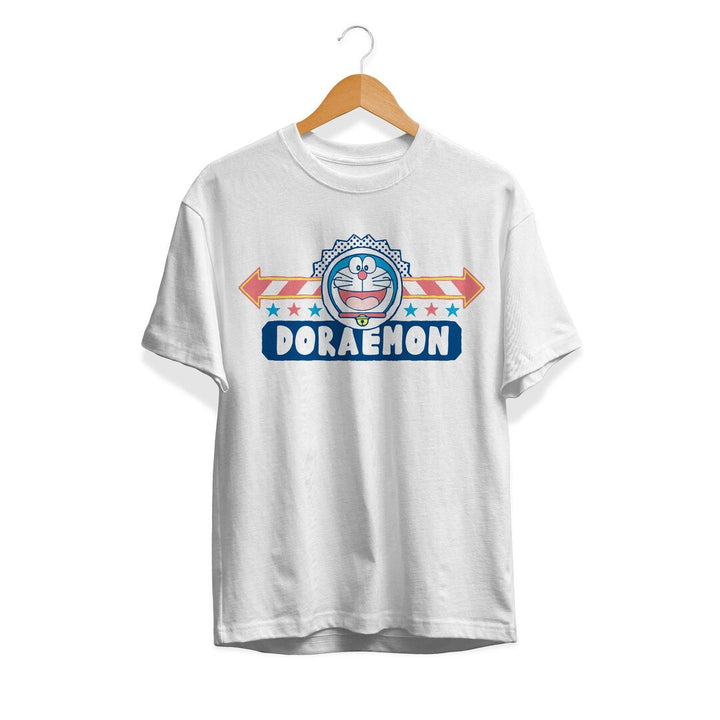 Happy Face Unisex Half Sleeve T-Shirt #Doraemon