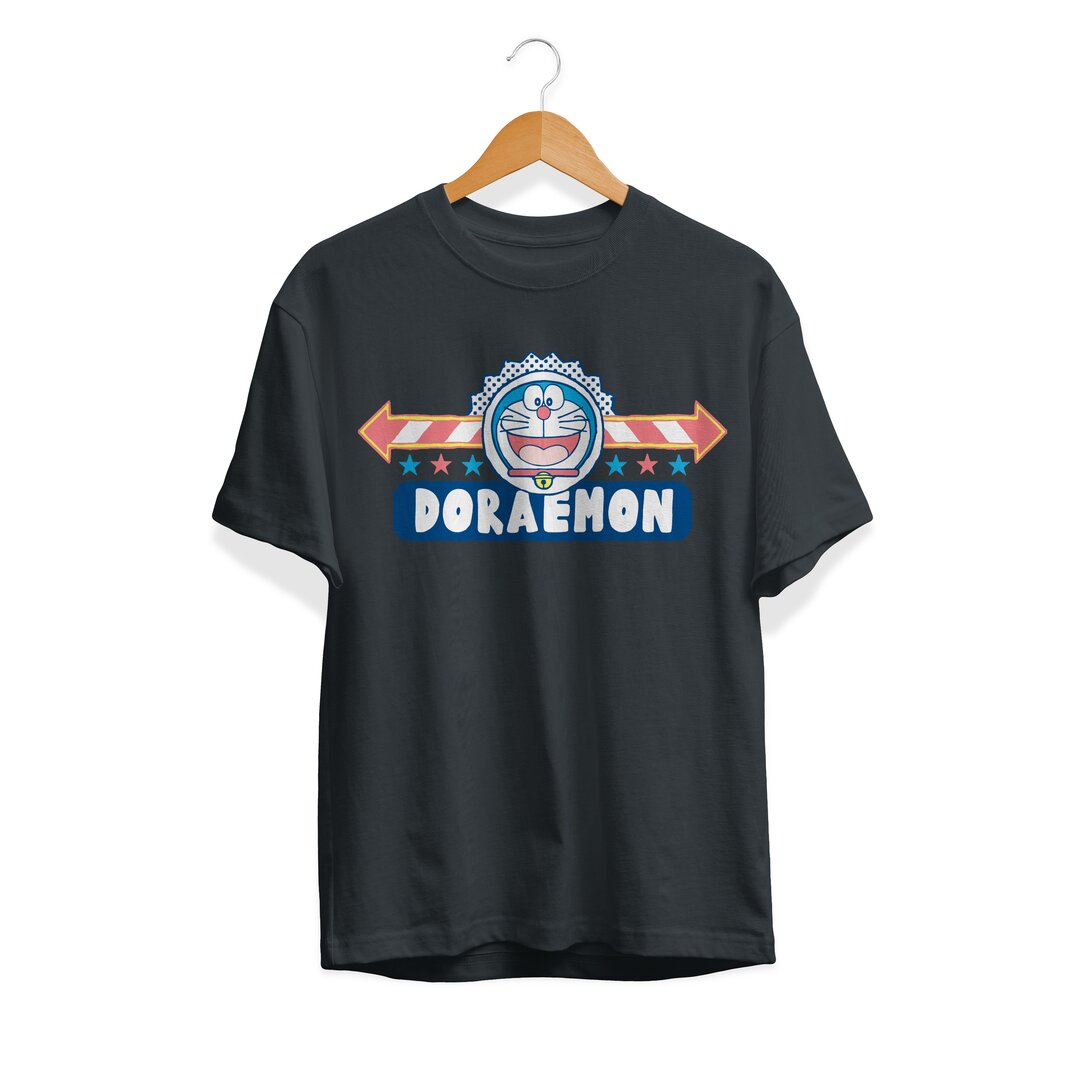Happy Face Unisex Half Sleeve T-Shirt #Doraemon