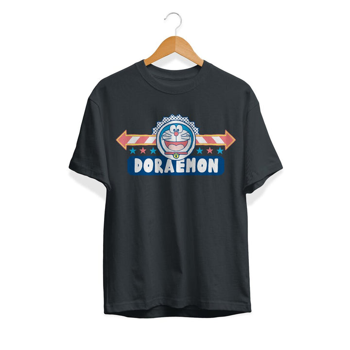 Happy Face Unisex Half Sleeve T-Shirt #Doraemon