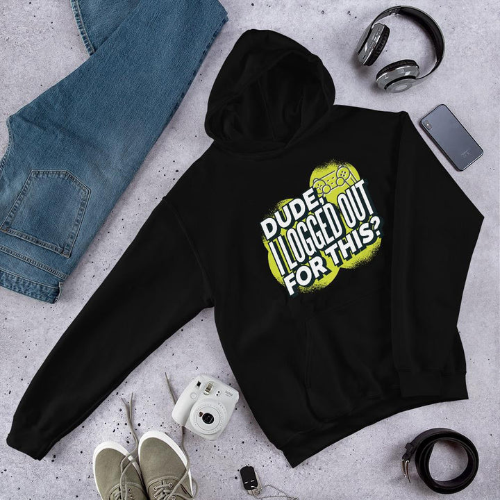 Logged Out Unisex Hooded Sweatshirt