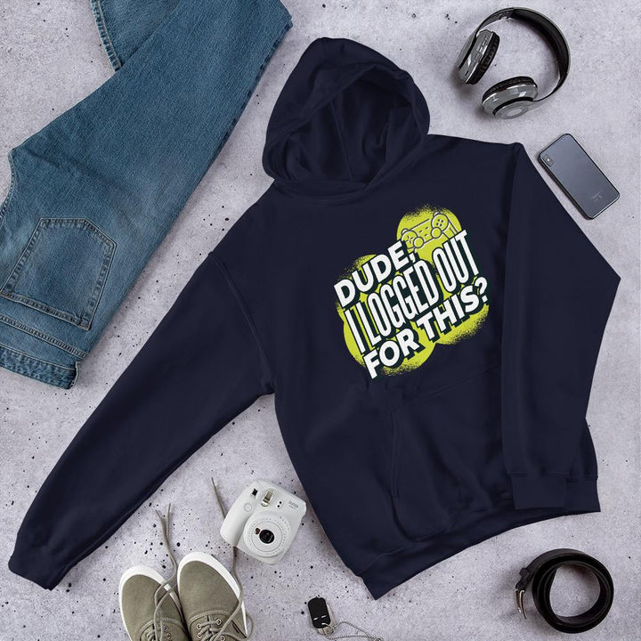 Logged Out Unisex Hooded Sweatshirt