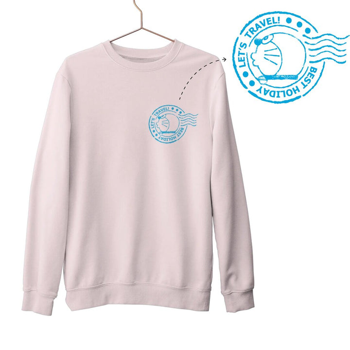 Let's Travel Unisex Sweatshirt #Doraemon #Pocket-design
