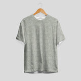 Abstract Line Art Face Pattern T-Shirt