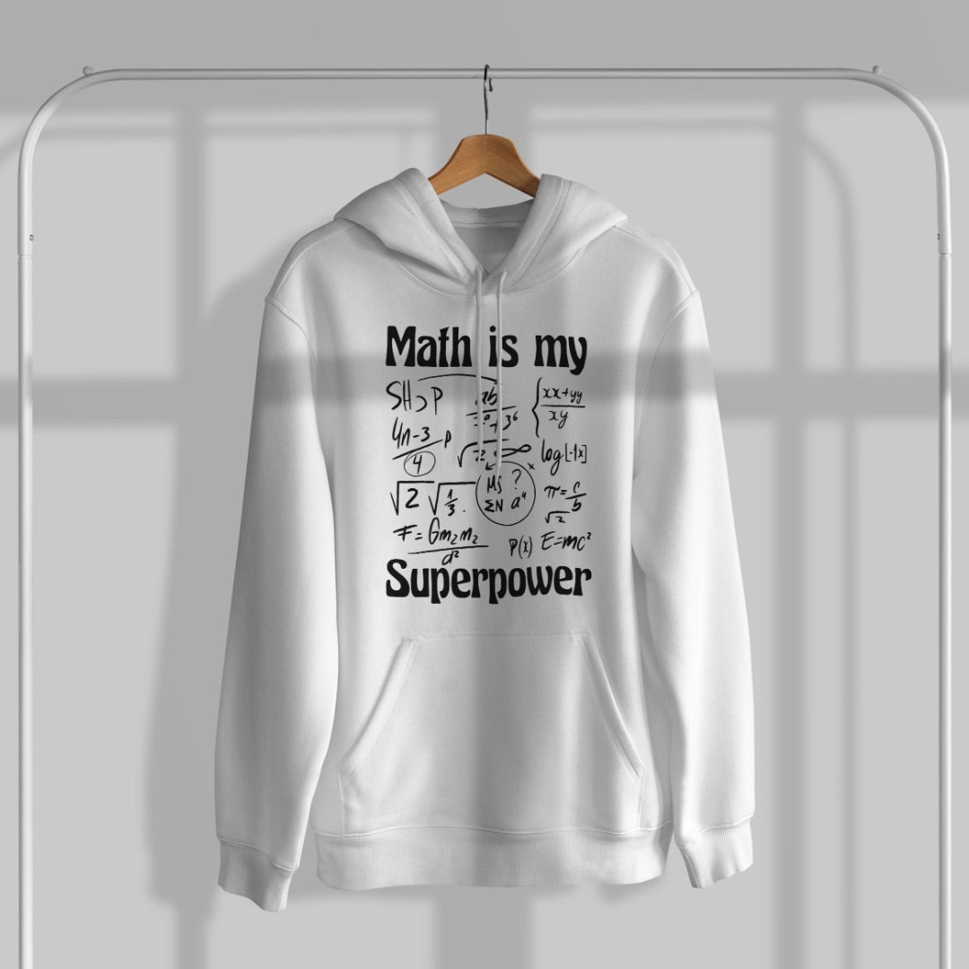 Math Superpower Unisex Heavyweight Oversized Hooded Sweatshirt