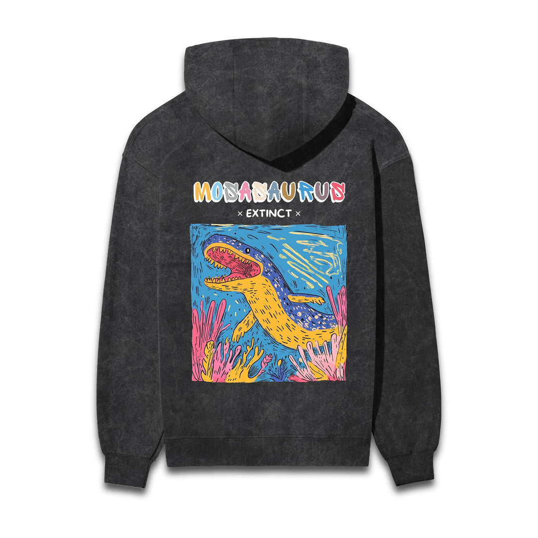 Mosasaurus Acid Wash Hooded Sweatshirts #AncientArchives