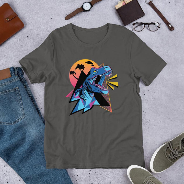 Neon Dino Half Sleeve T-Shirt