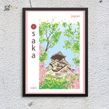 Osaka City Framed Poster