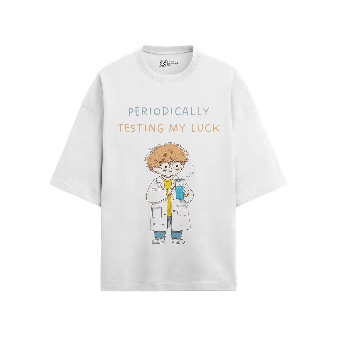 Periodically Testing My Luck Oversized French Terry T-Shirt