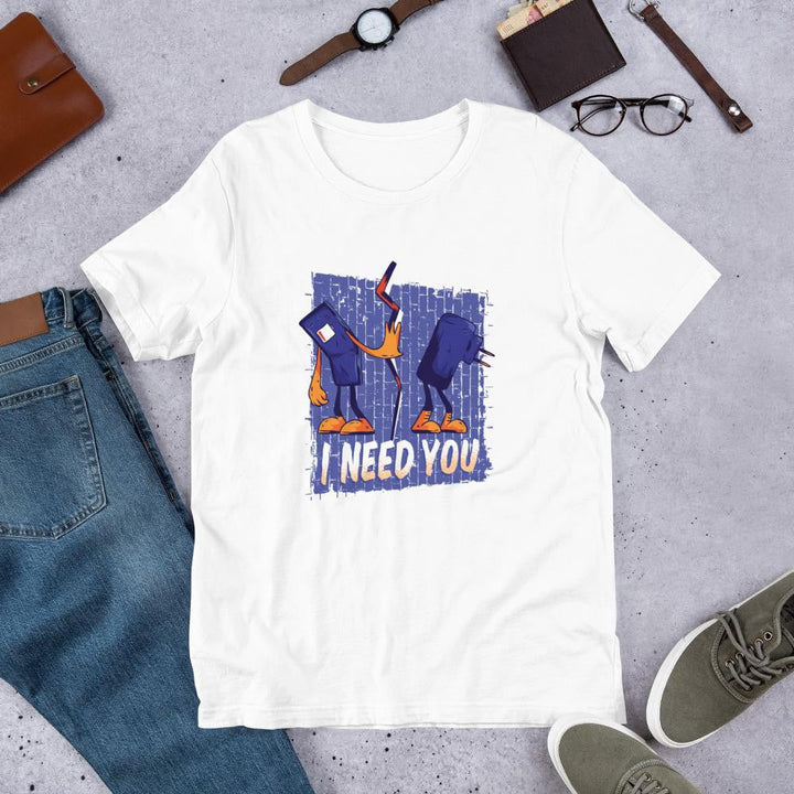 Phone & Charger Half Sleeve T-Shirt