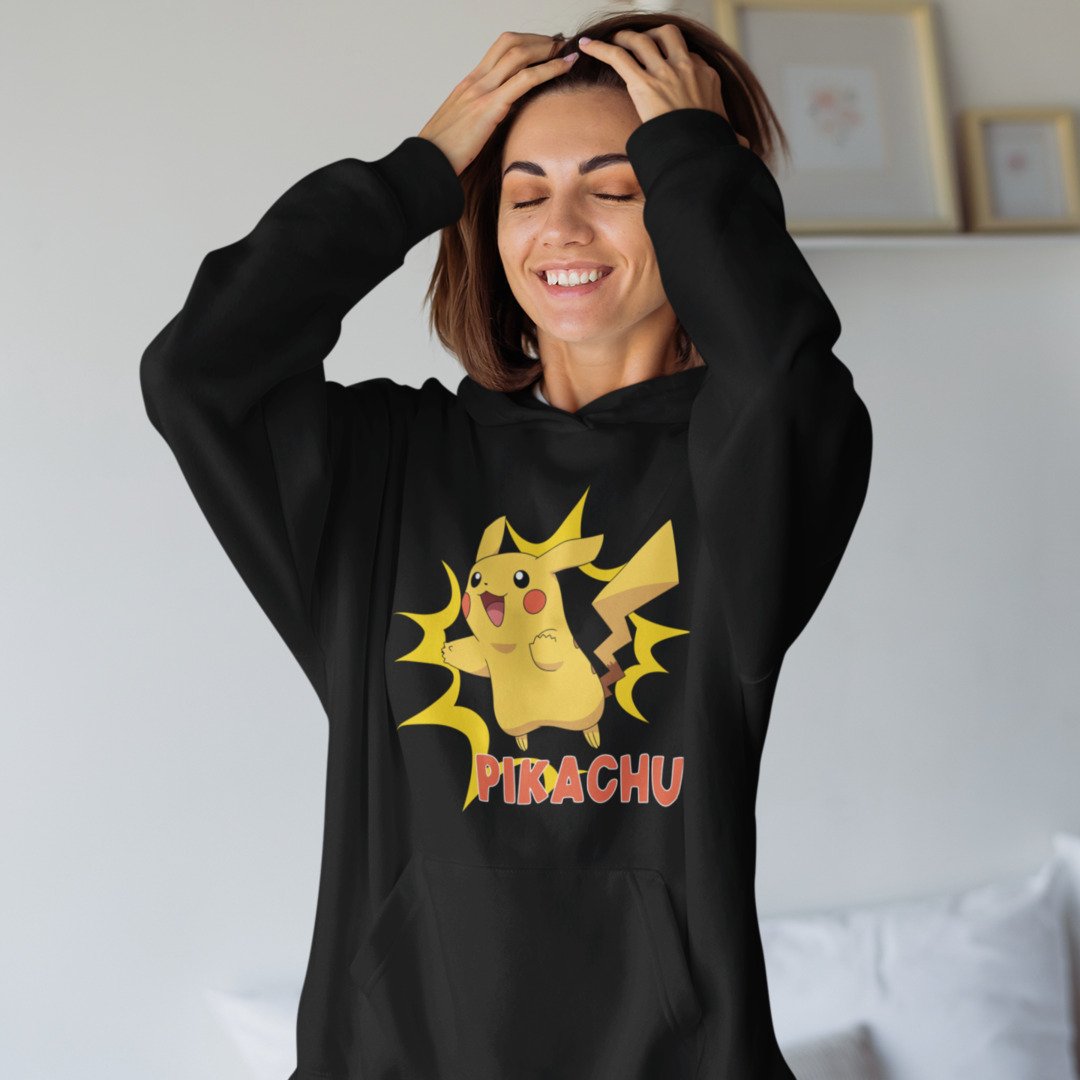 Pikachu Unisex Hooded Sweatshirt #Pokémon