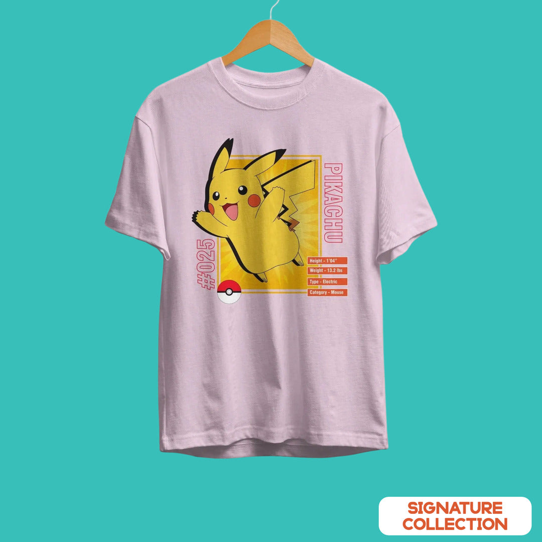 Pikachu #025 Unisex Half Sleeve T-Shirt #Pokémon