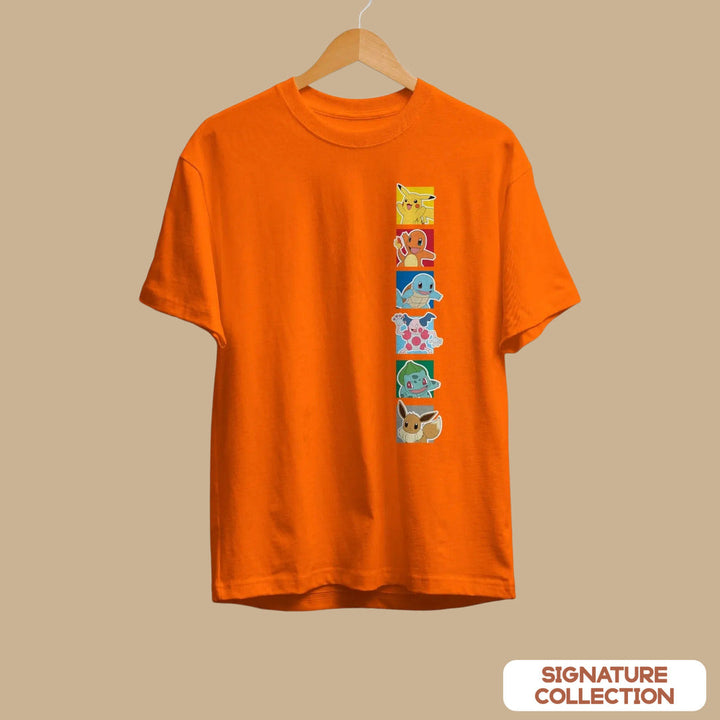 Pokémon Stripe Unisex Half Sleeve T-Shirt #Pokémon