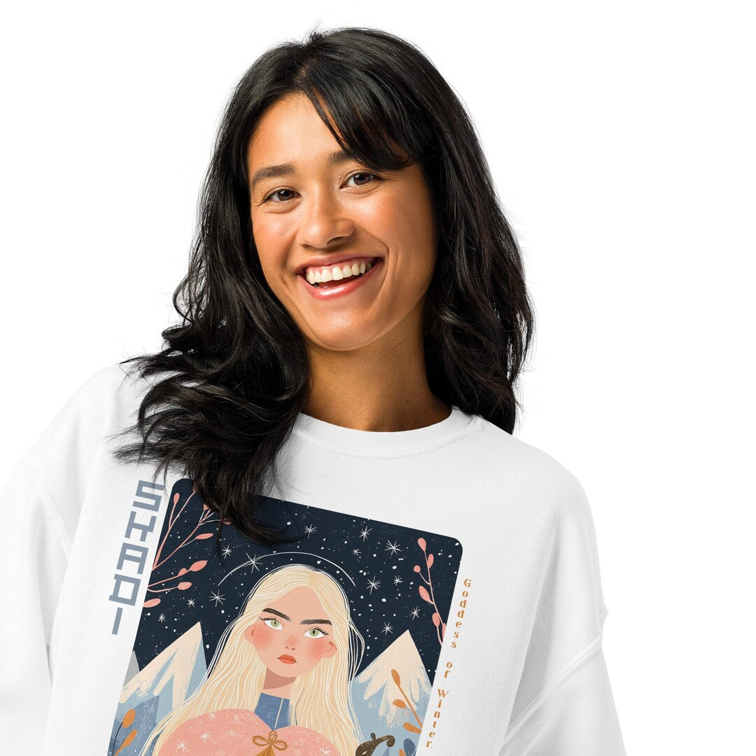 Skadi Heavyweight Oversized Sweatshirt #Fjord of Fables