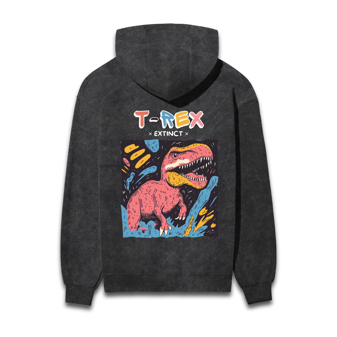 T-Rex Acid Wash Hooded Sweatshirts #AncientArchives