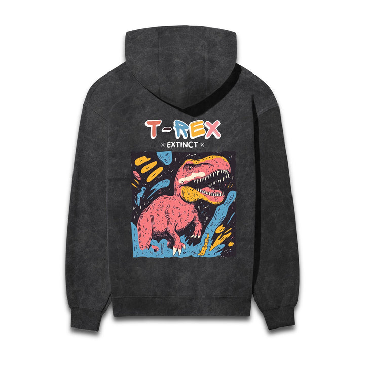 T-Rex Acid Wash Hooded Sweatshirts #AncientArchives