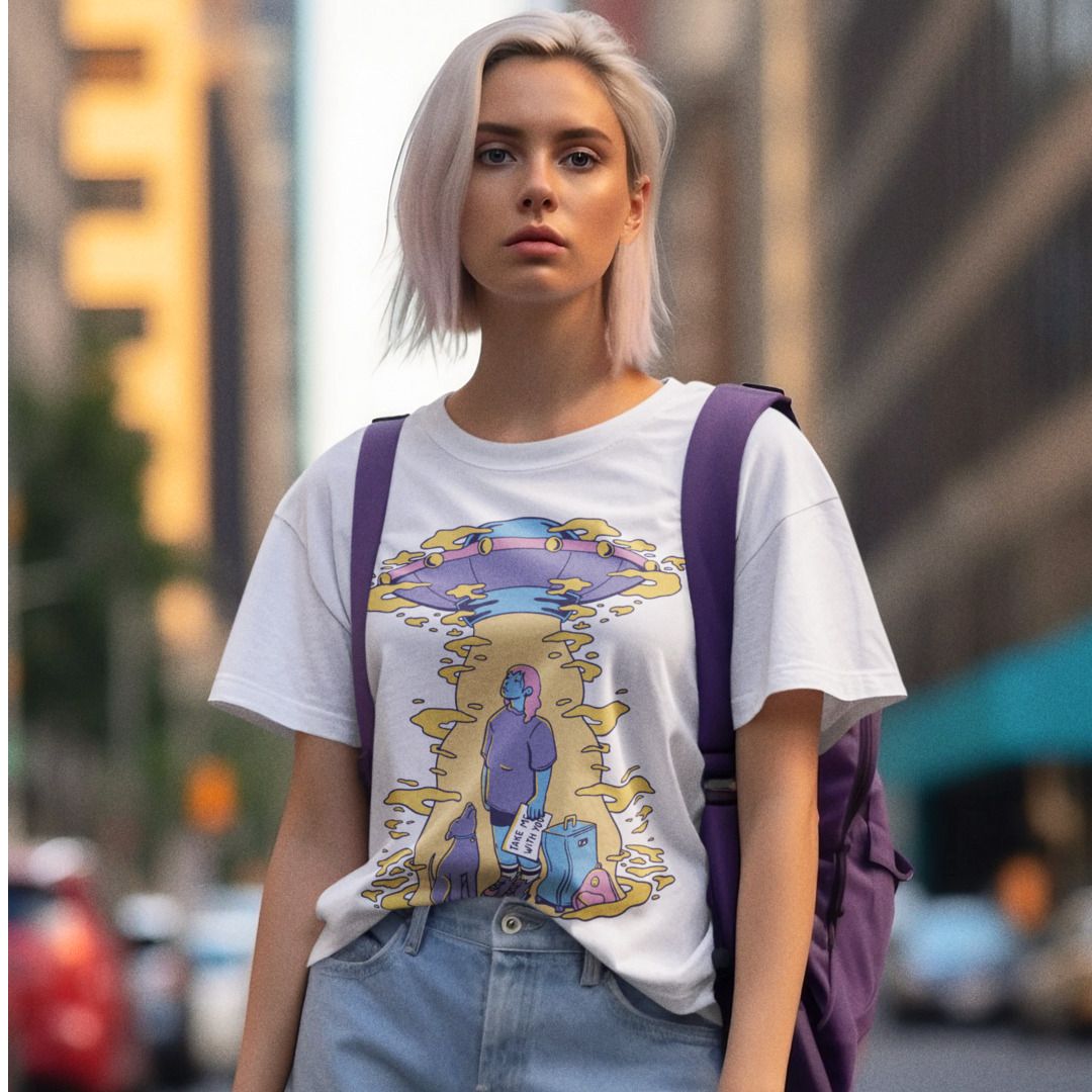 Take Me With You Unisex Half-Sleeve T-Shirt
