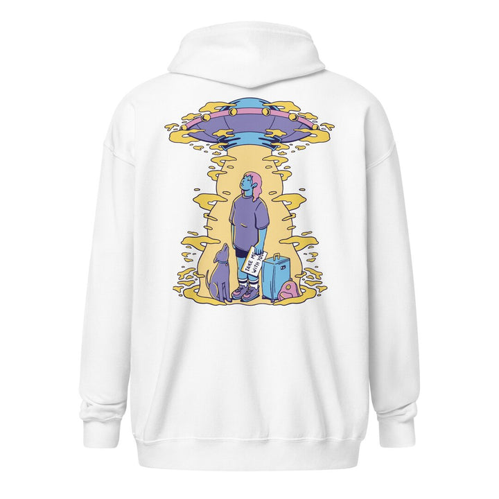 Take Me With You Unisex Heavyweight Zip Hoodie