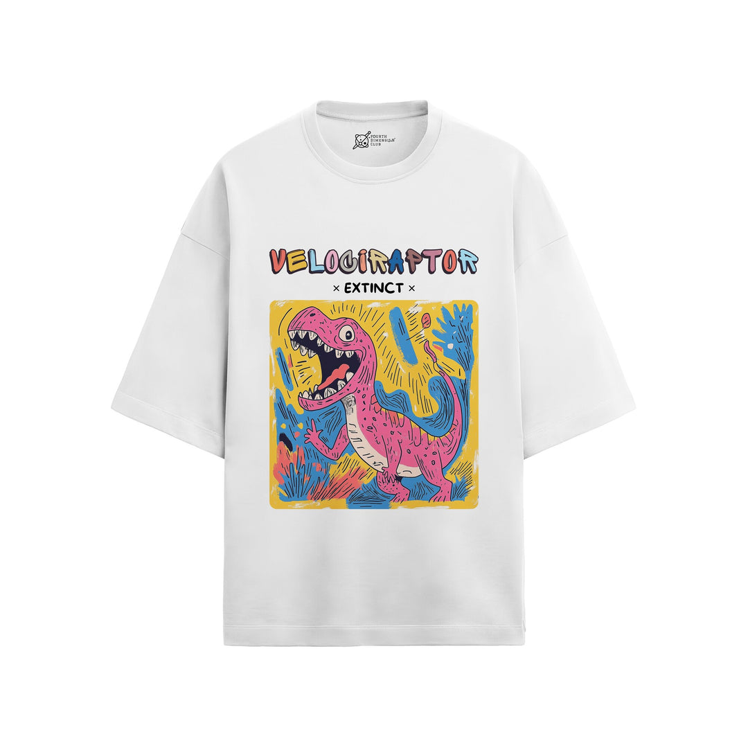 Velociraptor Oversized French Terry T-Shirt #AncientArchives