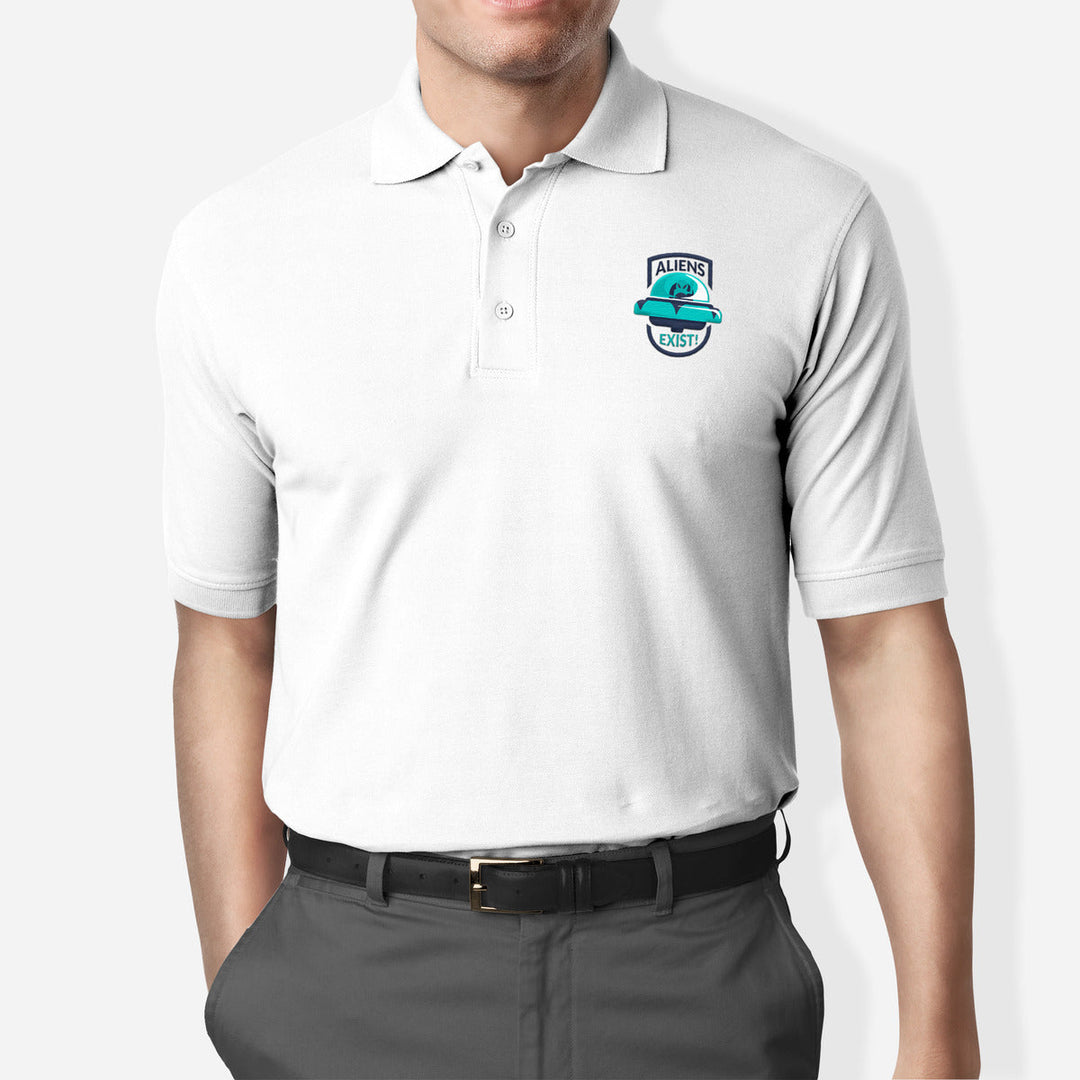 Aliens Exist Polo T-Shirt