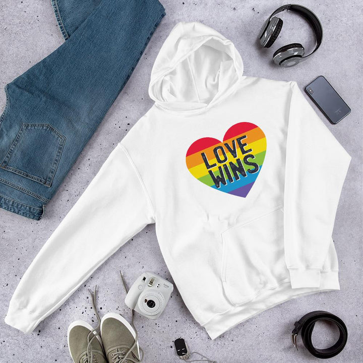 Love Wins Unisex Hooded Sweatshirt
