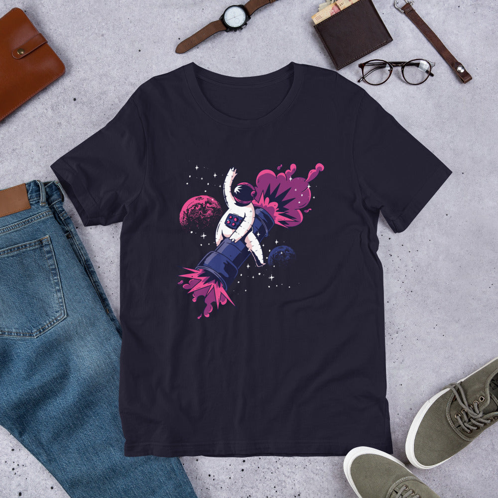Astronaut Bazooka Unisex Half-Sleeve T-Shirt #Plus-sizes