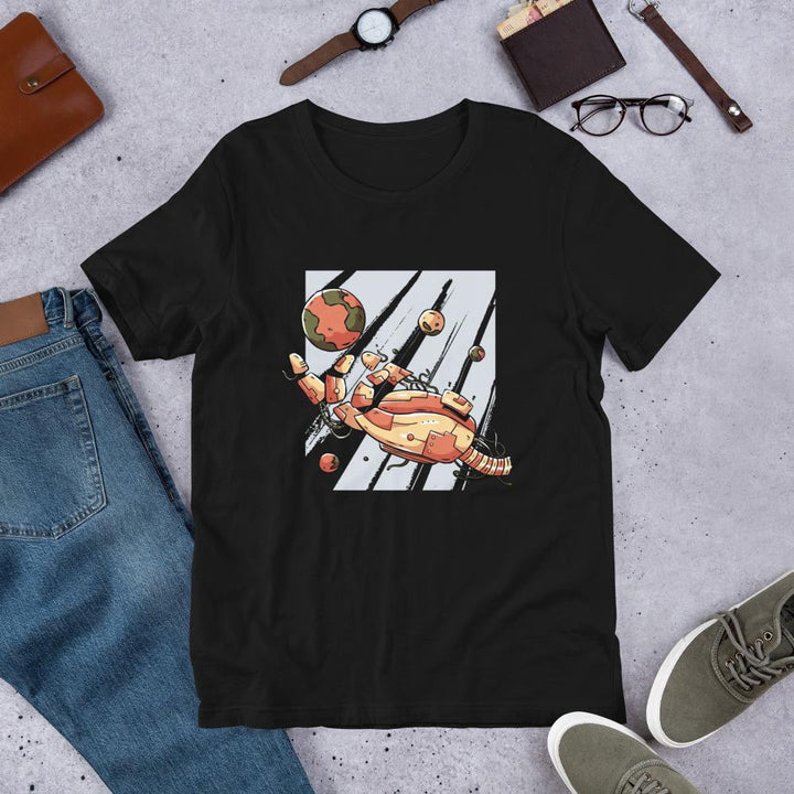 Robotic Hand Half Sleeve T-Shirt