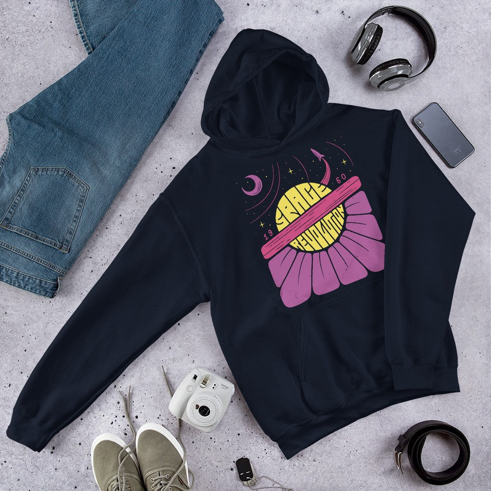1960 Space Revolution Hooded Sweatshirt