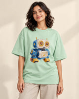 Zappy Oversized French Terry T-Shirt #Adorabots