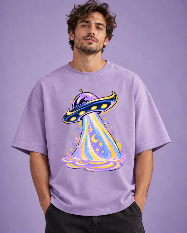 Moonbeam Club Oversized French Terry T-Shirt #StrangeSignals