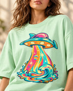 Tropical Transmission Oversized French Terry T-Shirt #StrangeSignals